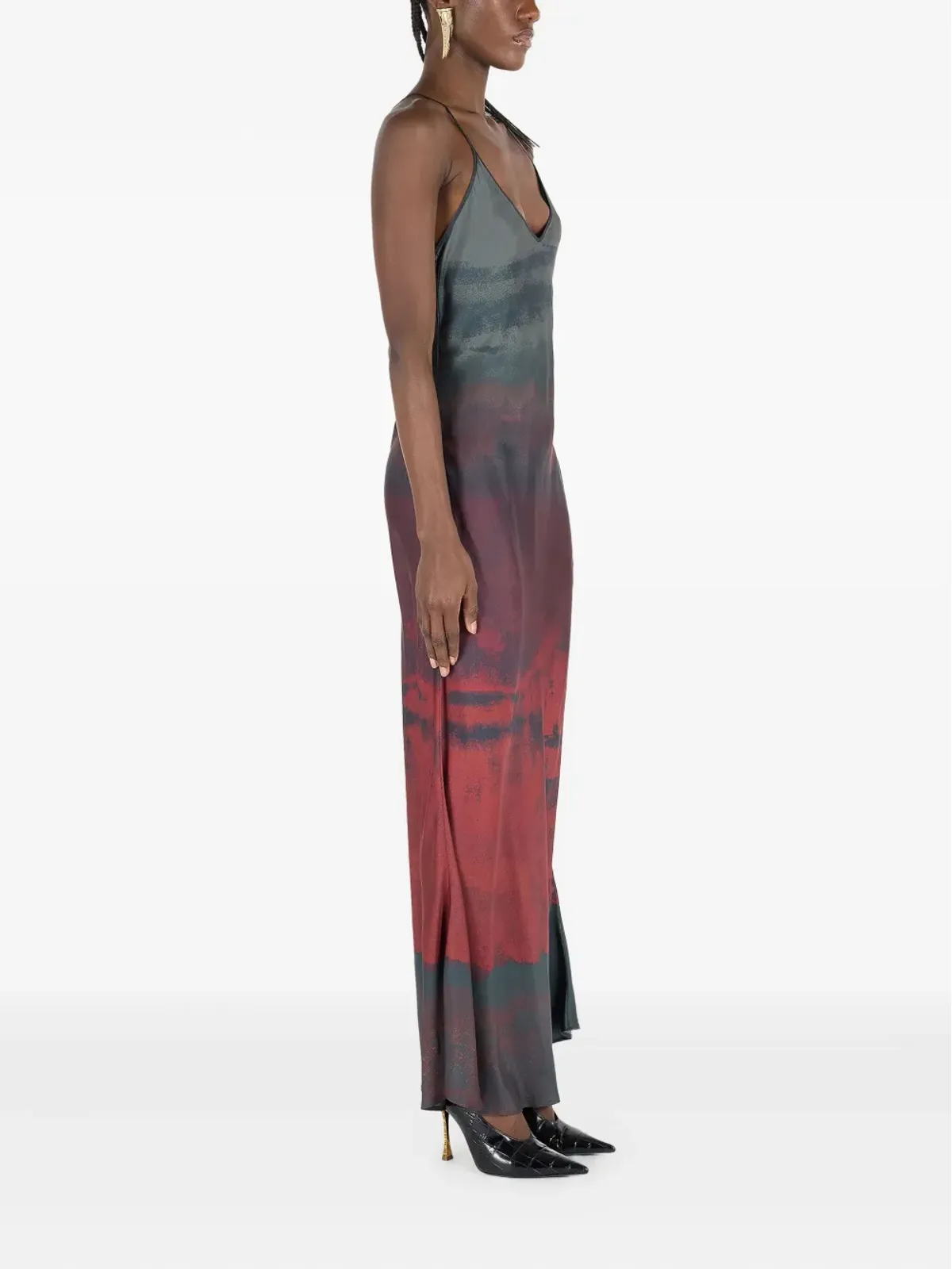 Roberto Cavalli スパゲッティストラップドレス - 画像3