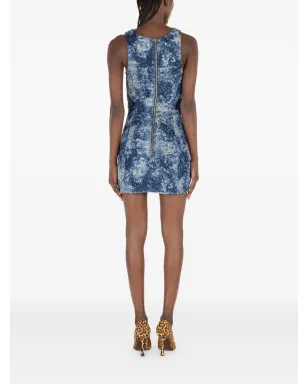 Roberto Cavalli レースアップデニムドレス - サムネイル4