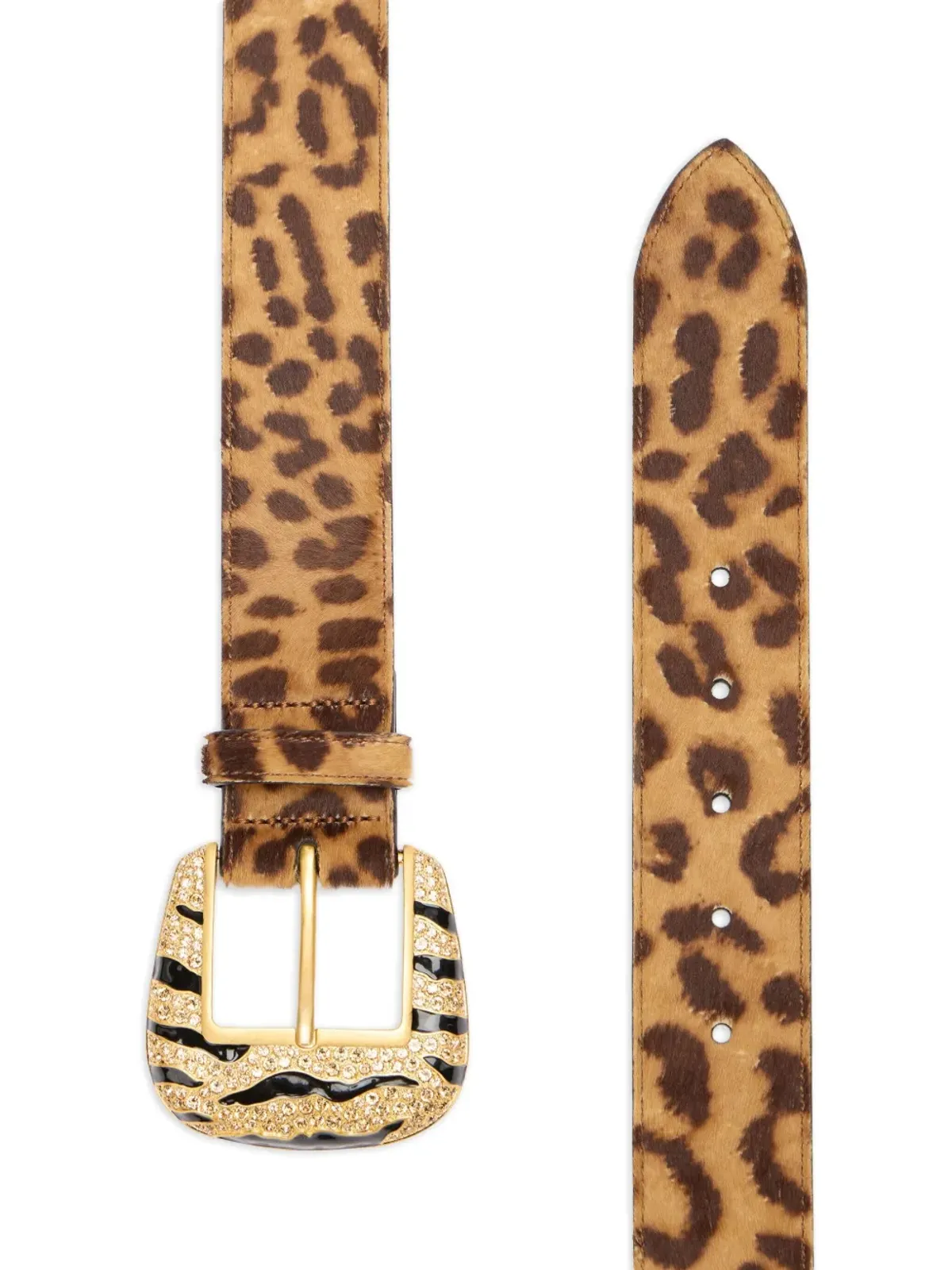 Roberto Cavalli leopard-print belt - Brown - 画像3