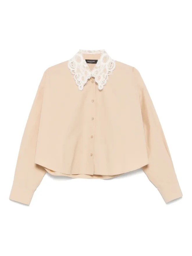 Fabiana Filippi Fabiana Filippi レースカラー コットンシャツの商品画像