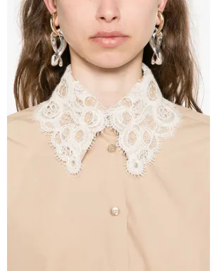 Fabiana Filippi レースカラー コットンシャツ - サムネイル5