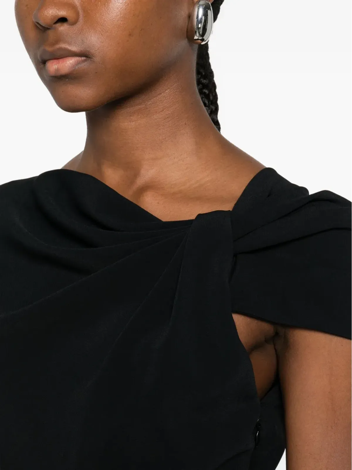 Givenchy ドレープディテールのワンショルダーミディドレス - 画像5
