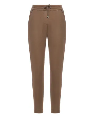 Brunello Cucinelli ドローストリングウエストのテーパードパンツ - サムネイル1