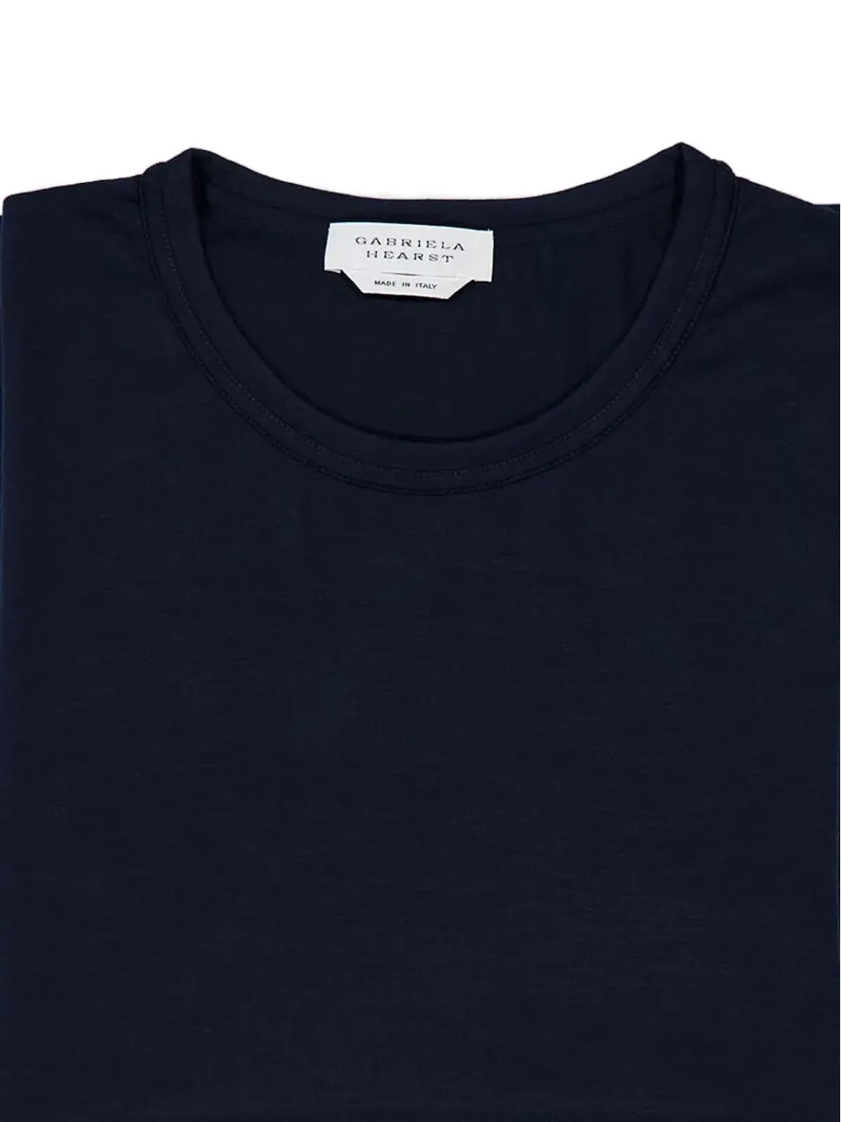 Gabriela Hearst Kirby 半袖クルーネック カシミア Tシャツ ブルー - 画像3