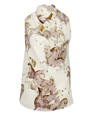 Altuzarra Sleary horse-print カウルネックトップ - サムネイル1