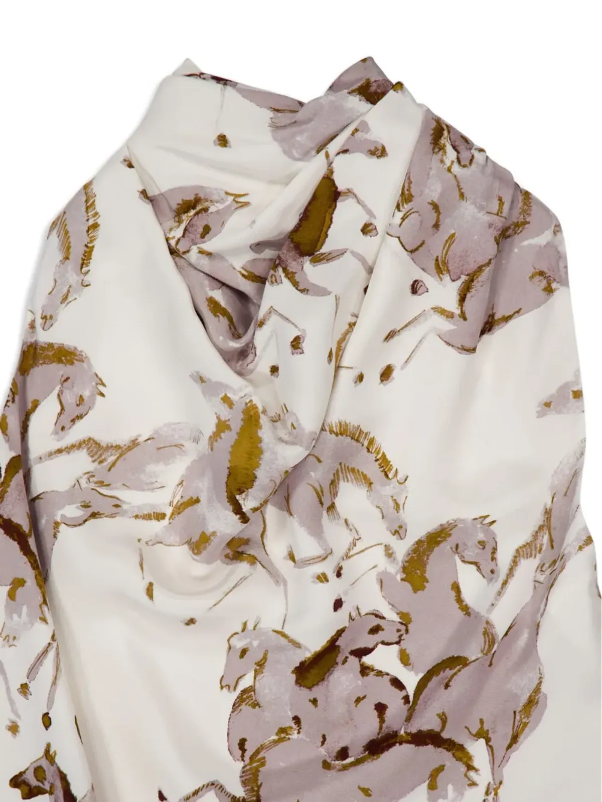 Altuzarra Sleary horse-print カウルネックトップ - 画像5