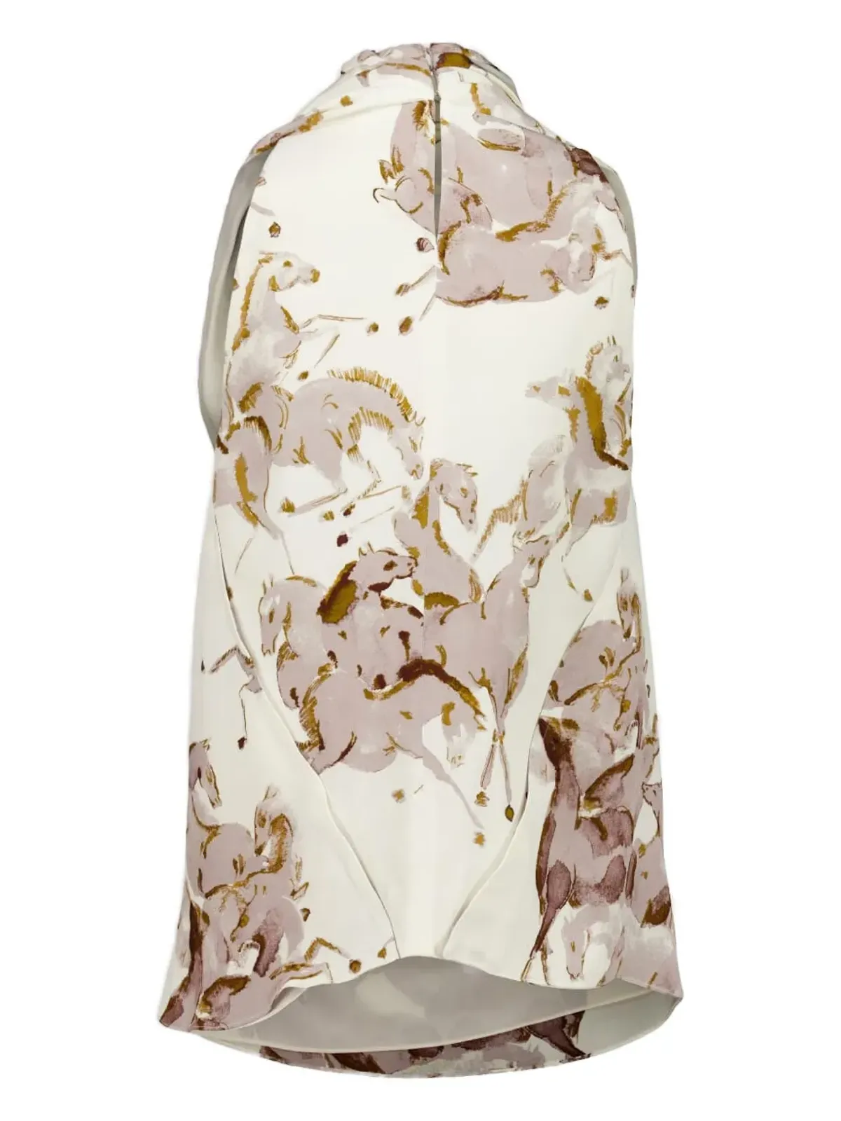 Altuzarra Sleary horse-print カウルネックトップ - 画像2