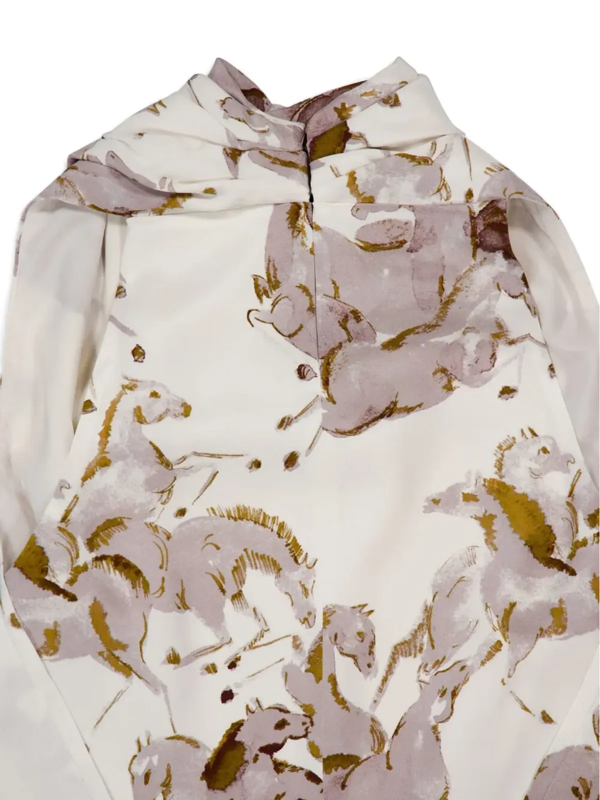 Altuzarra Sleary horse-print カウルネックトップ - 画像4