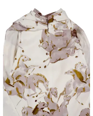 Altuzarra Sleary horse-print カウルネックトップ - サムネイル4