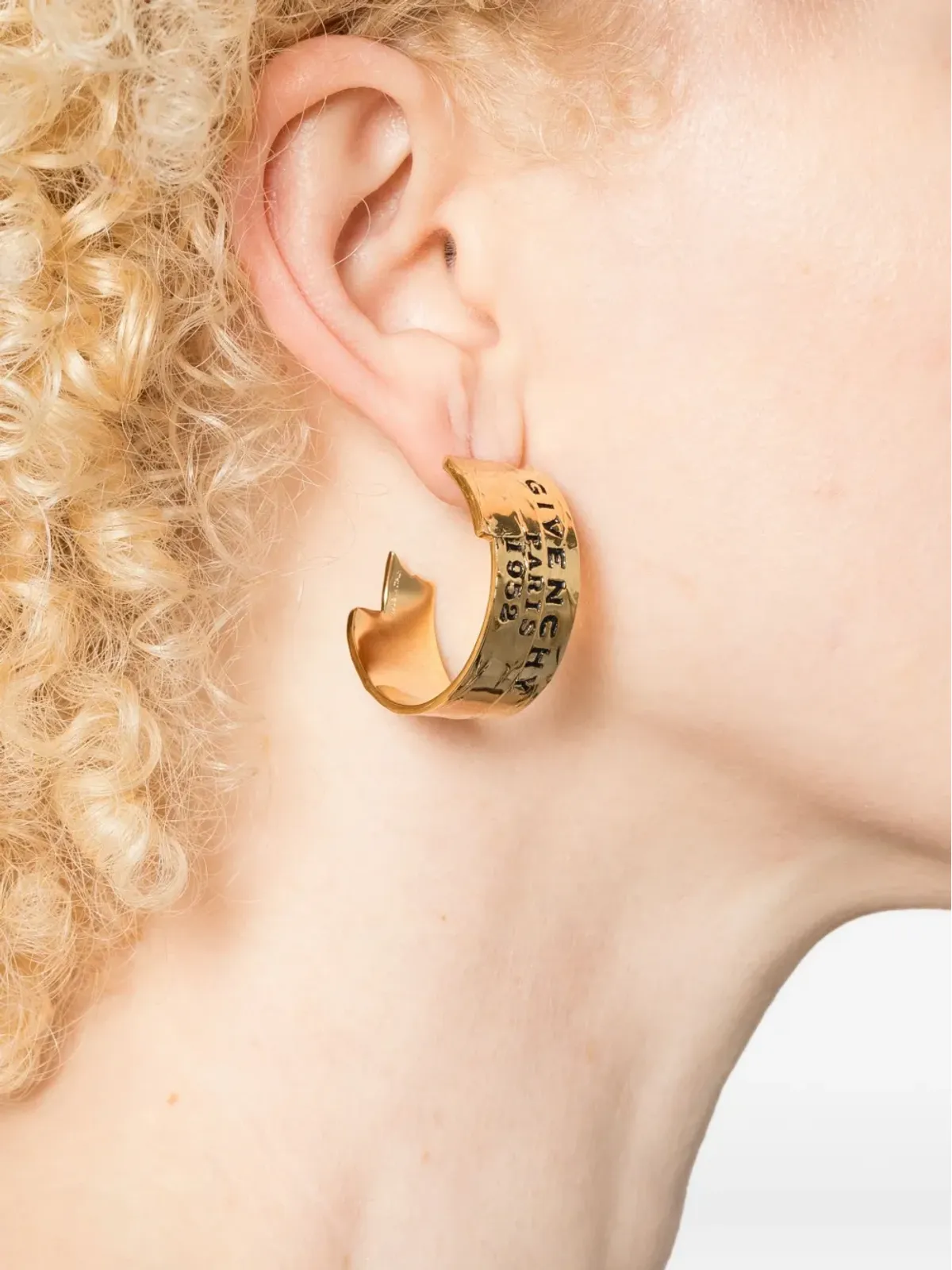Givenchy ロゴ入りフープピアス - 画像2
