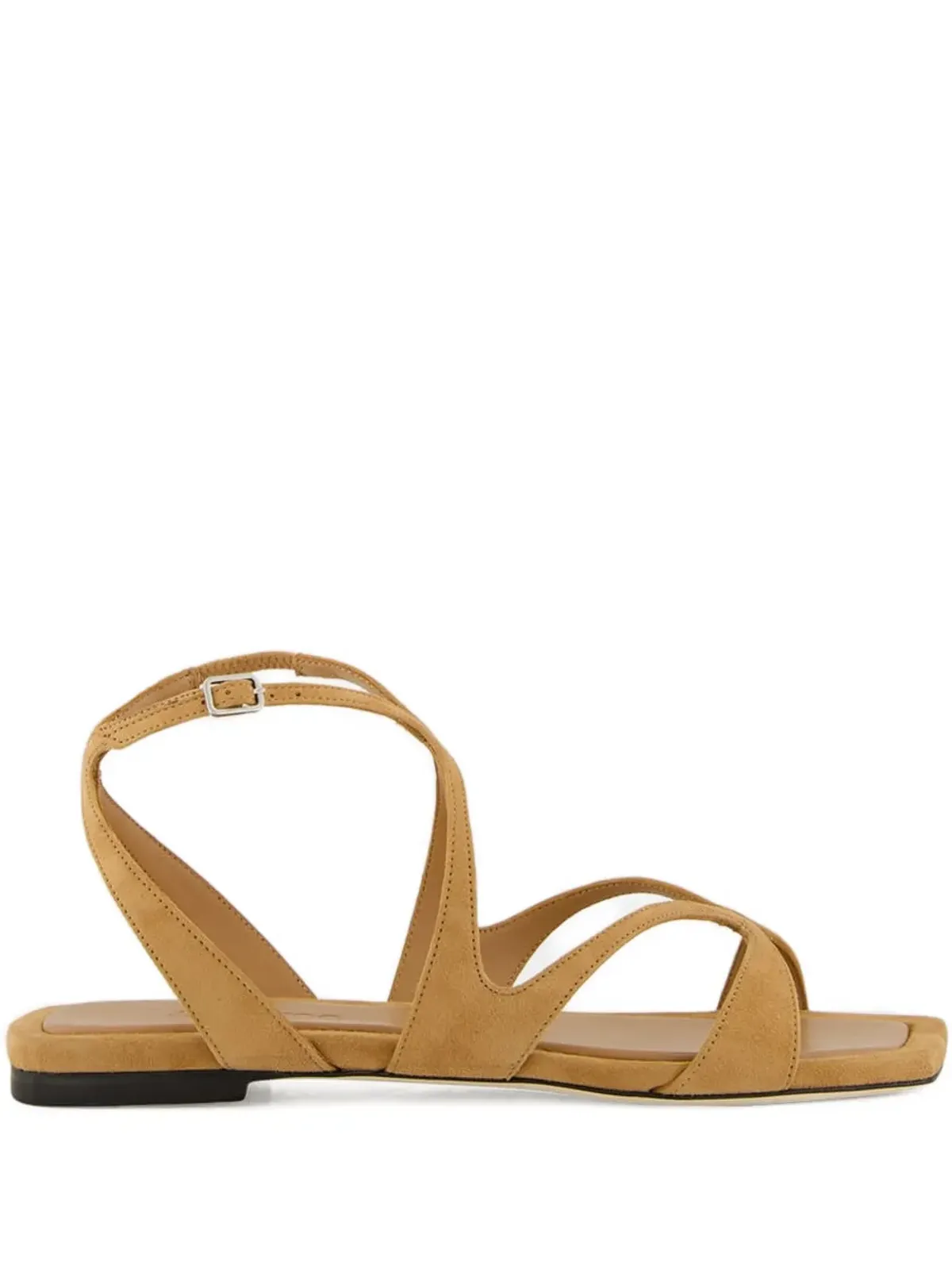 Jimmy Choo Ayla strap flat sandals - Brown - 画像1