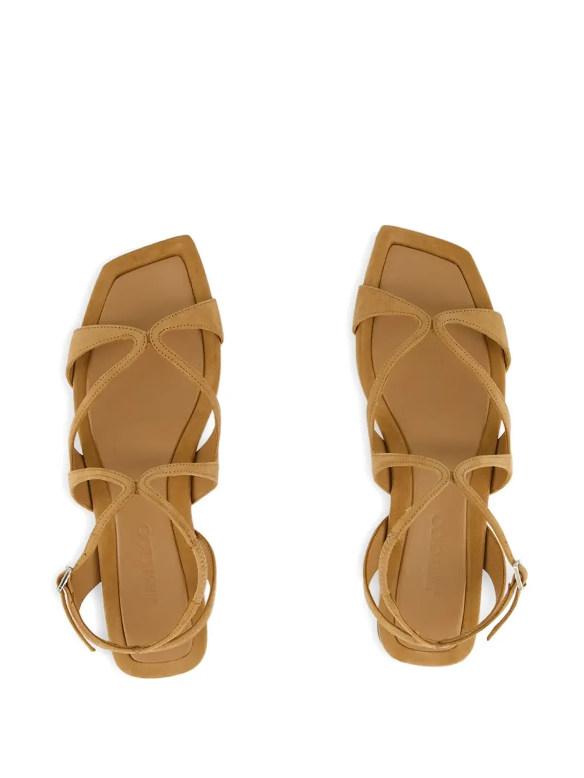 Jimmy Choo Ayla strap flat sandals - Brown - 画像4