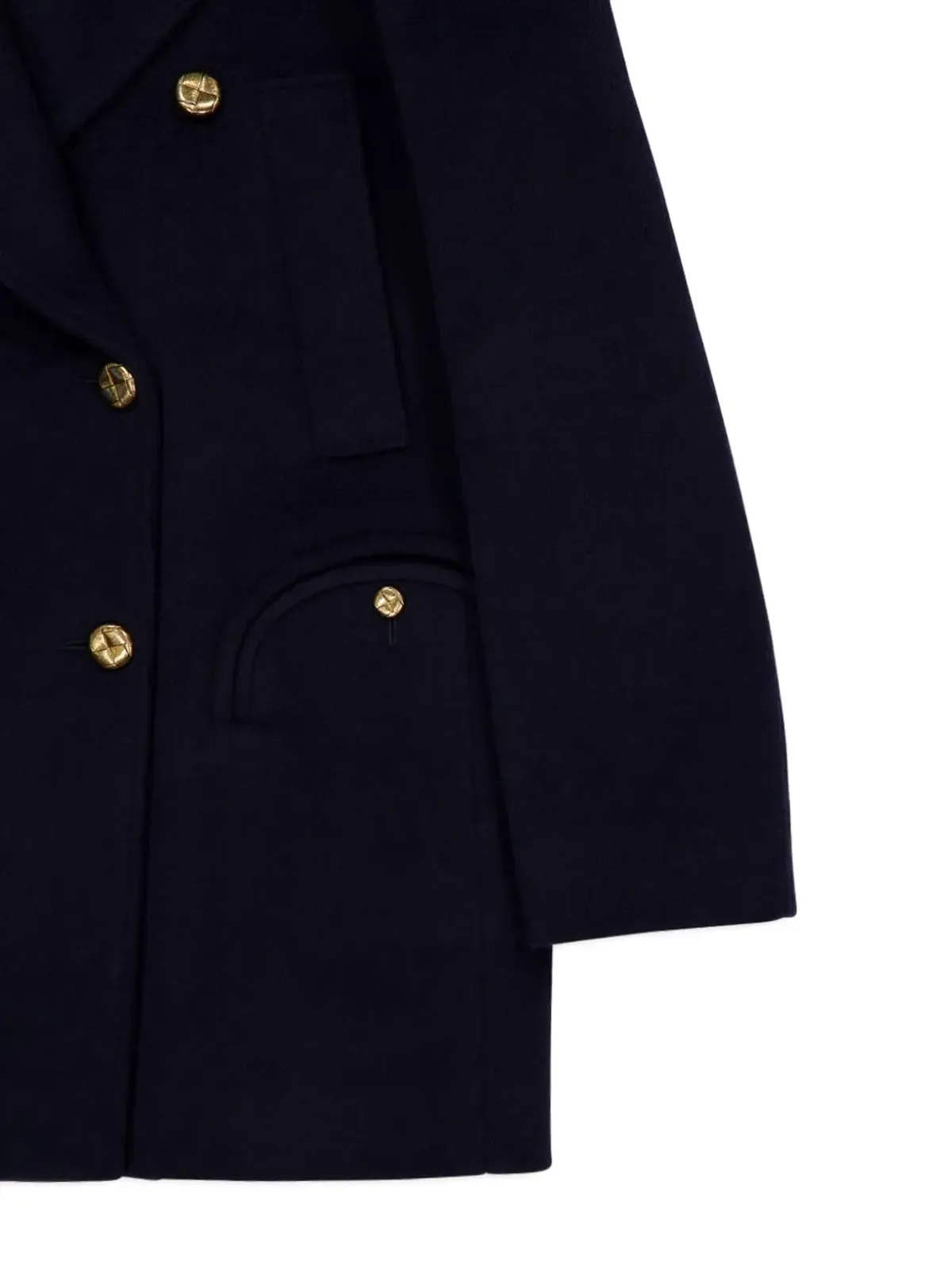 Blazé Milano Joyme ダブルブレストピーコート - Blue - 画像4