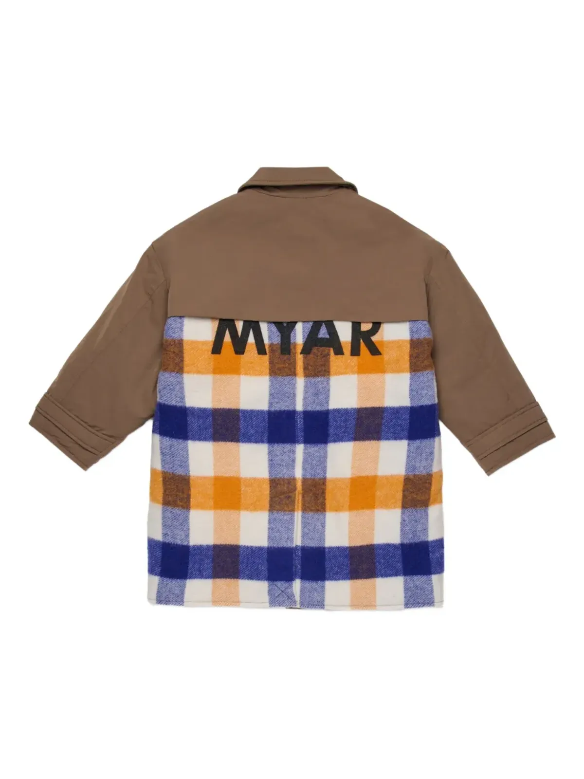Myar チェック柄インサート付きパディコート - 画像2