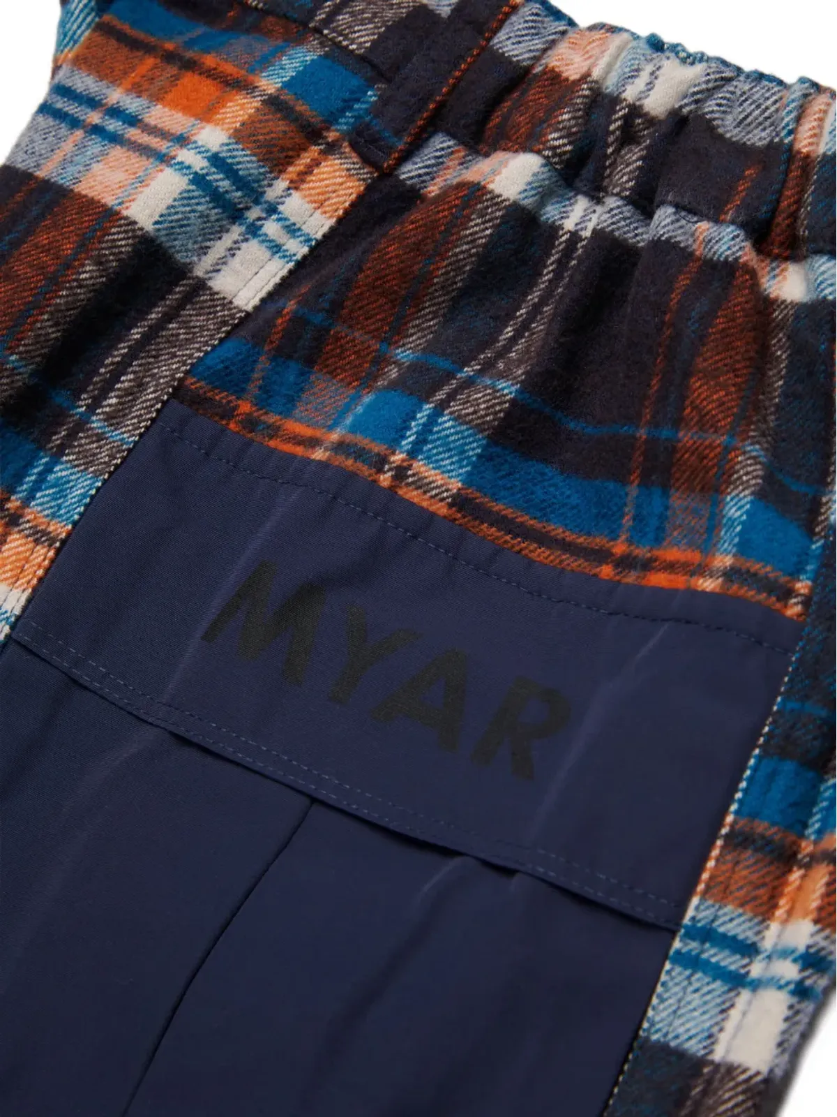 Myar チェック柄パネルドパンツ - 画像4