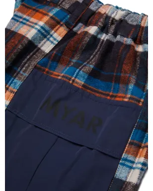 Myar チェック柄パネルドパンツ - サムネイル4