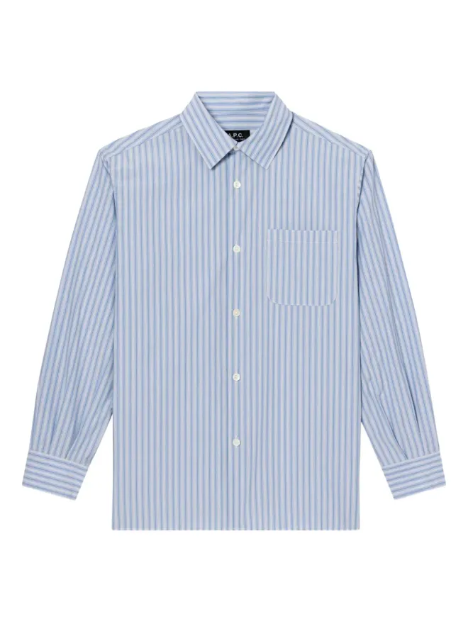 A.P.C. A.P.C. セラ ストライプド コットン シャツの商品画像