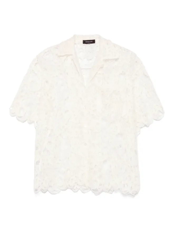 Fabiana Filippi Fabiana Filippi レースのスカラップヘムシャツの商品画像