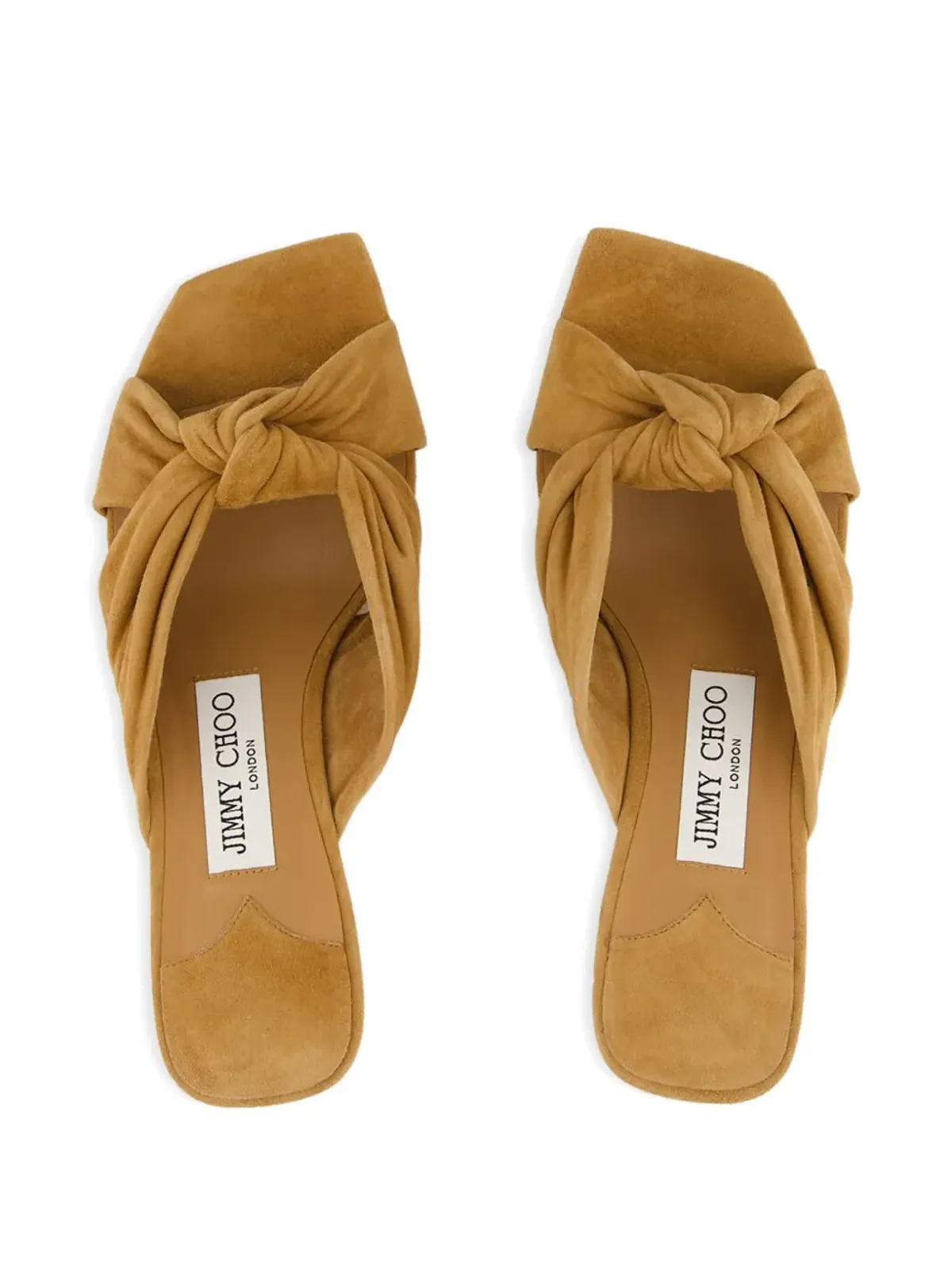 Jimmy Choo 結びデザインのスエードサンダル - 画像3