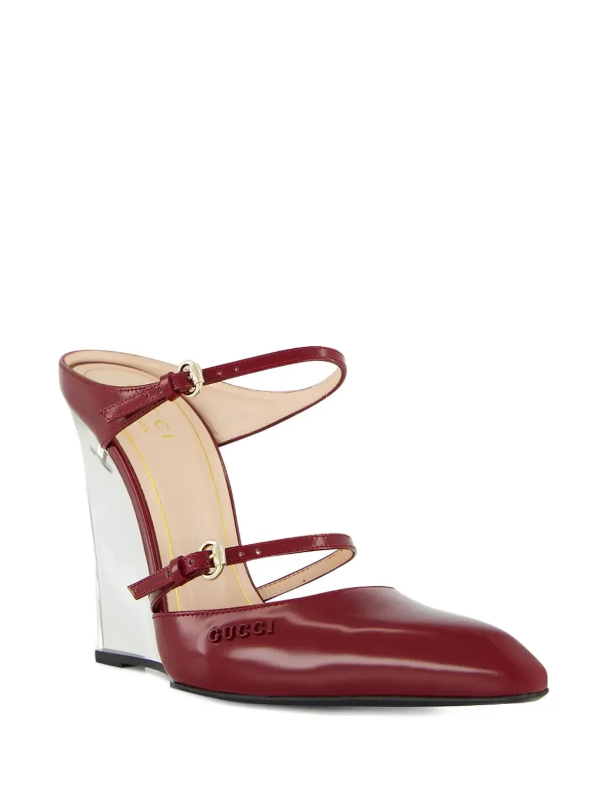 Gucci バックルディテール ウェッジミュール - 画像2