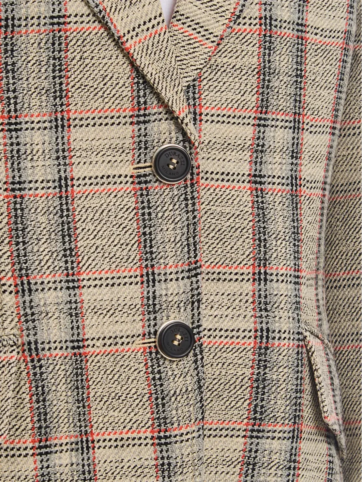Durazzi Milano タータンチェック・シングルブレストジャケット - 画像4