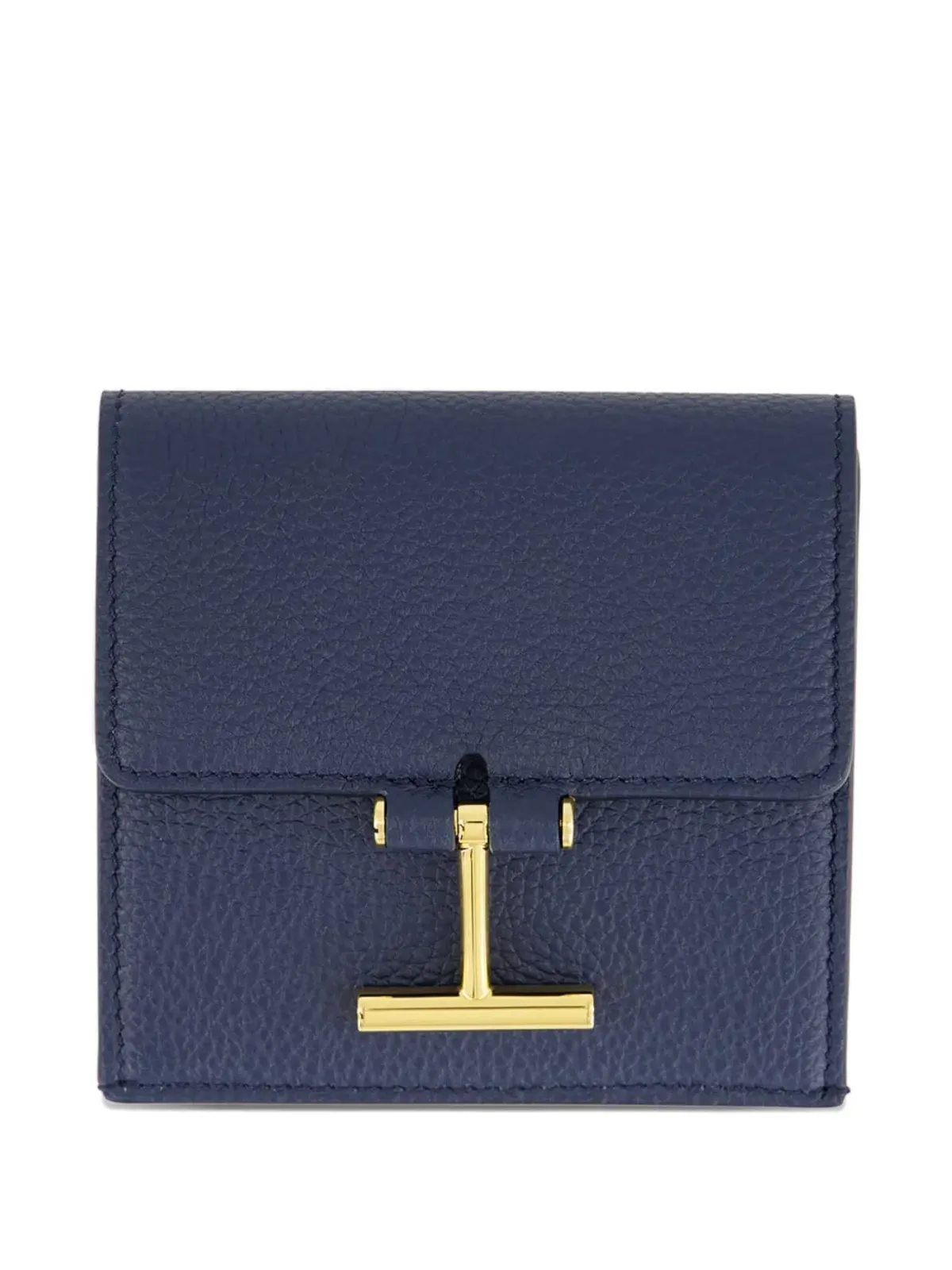 TOM FORD Tara ロゴ付きグレインレザー カードホルダー - 画像1