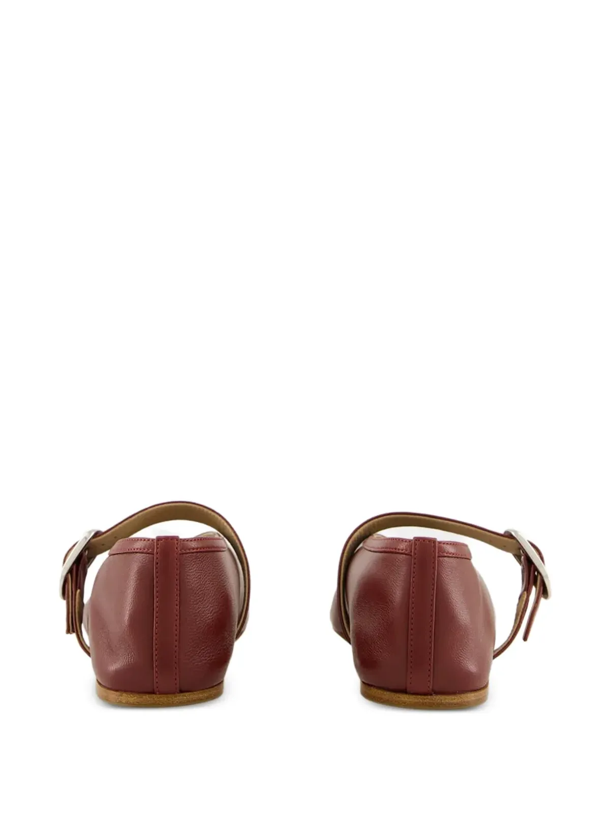 Le Monde Beryl Stella バックルストラップ レザー バレエフラット - 画像4