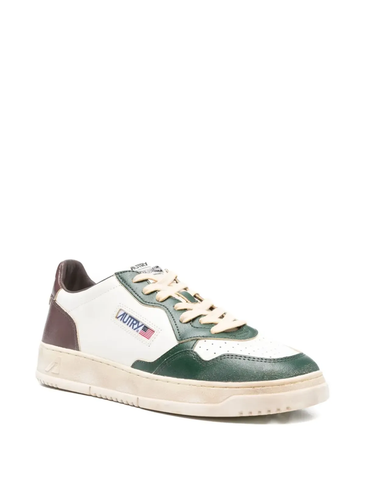 Autry leather-panelled sneakers - White - 画像2