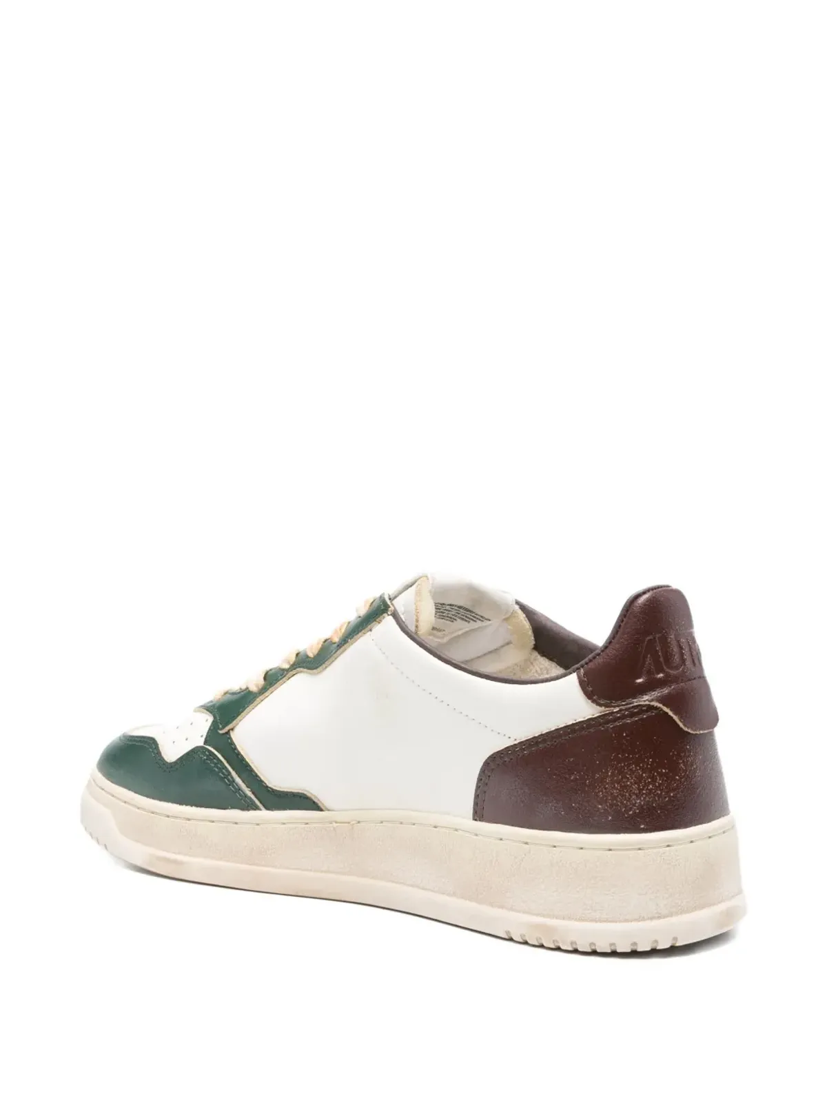 Autry leather-panelled sneakers - White - 画像3