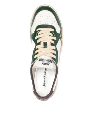Autry leather-panelled sneakers - White - サムネイル4