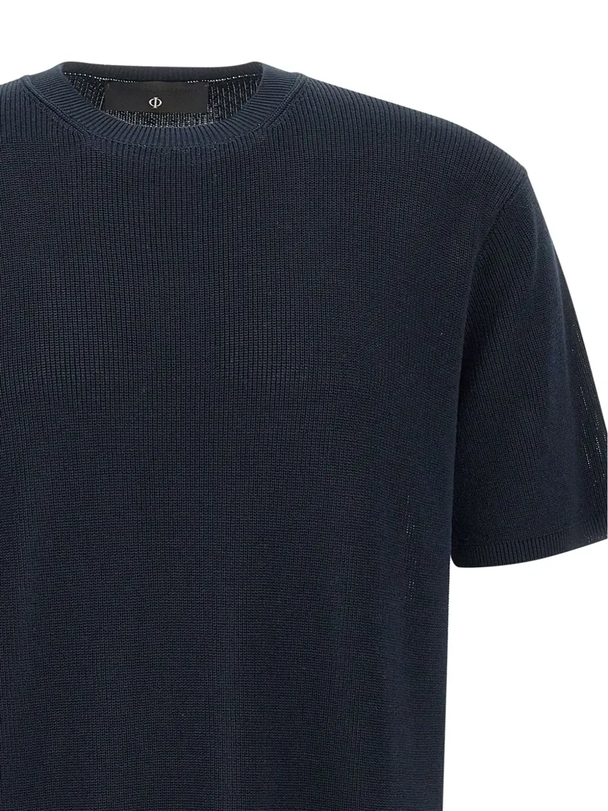 Filippo De Laurentiis クルーネックリブ編みTシャツ - ブルー - 画像5
