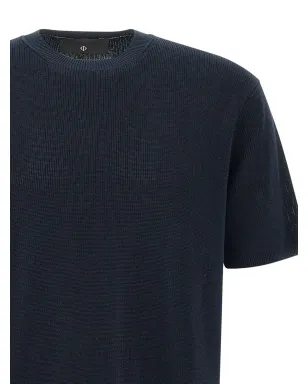 Filippo De Laurentiis クルーネックリブ編みTシャツ - ブルー - サムネイル5