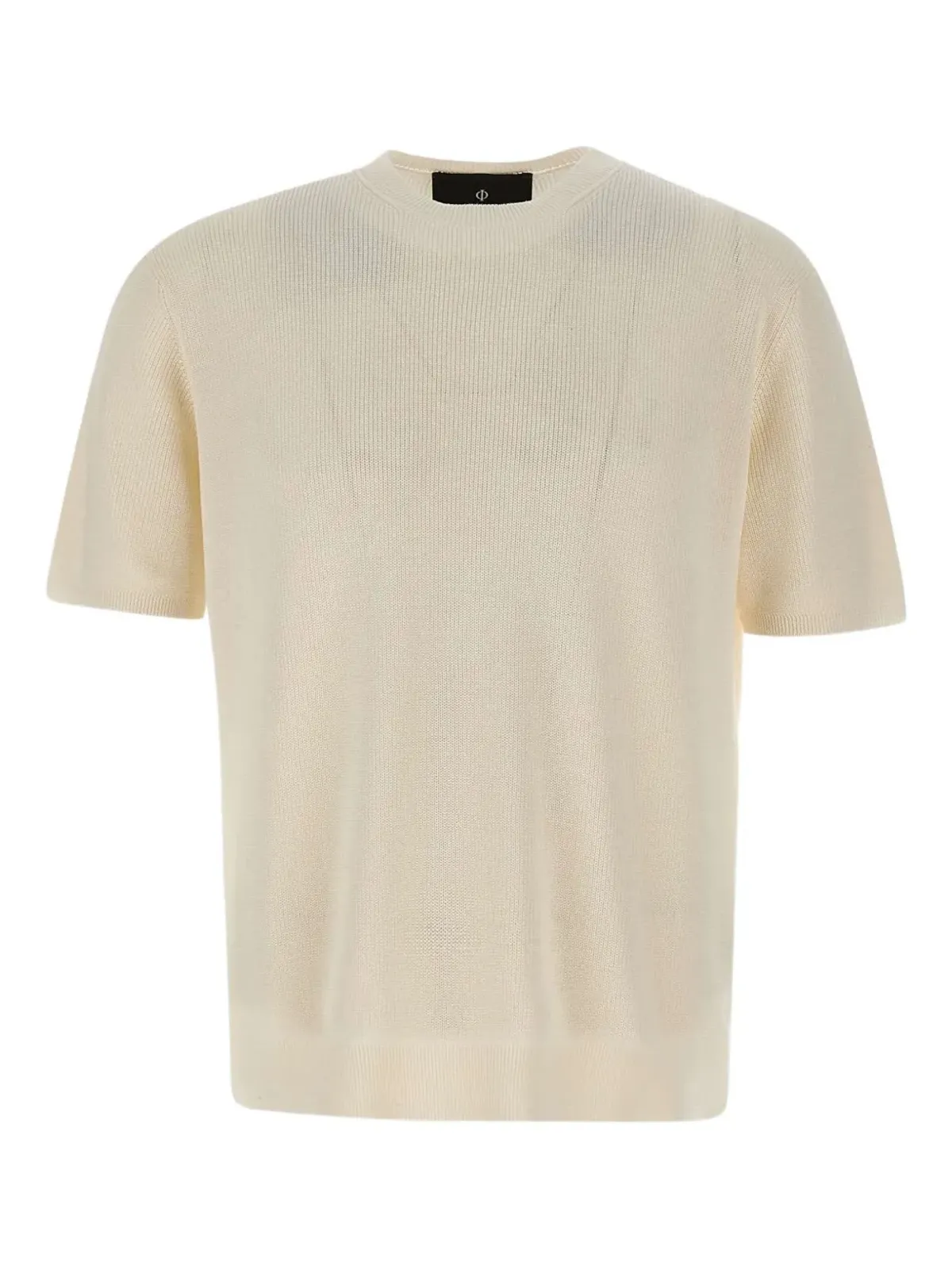 Filippo De Laurentiis コットンリブTシャツ - White - 画像1
