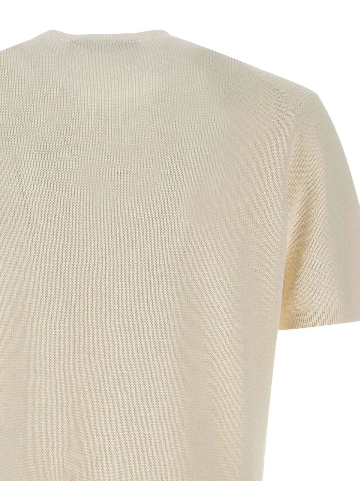 Filippo De Laurentiis コットンリブTシャツ - White - 画像4