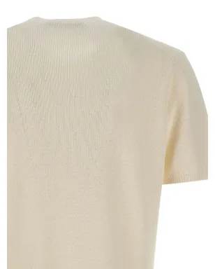 Filippo De Laurentiis コットンリブTシャツ - White - サムネイル4