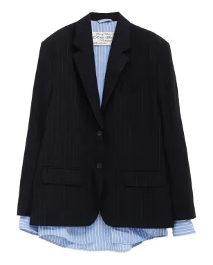 ACNE STUDIOS ピンストライプのシングルブレストブレザー - サムネイル1