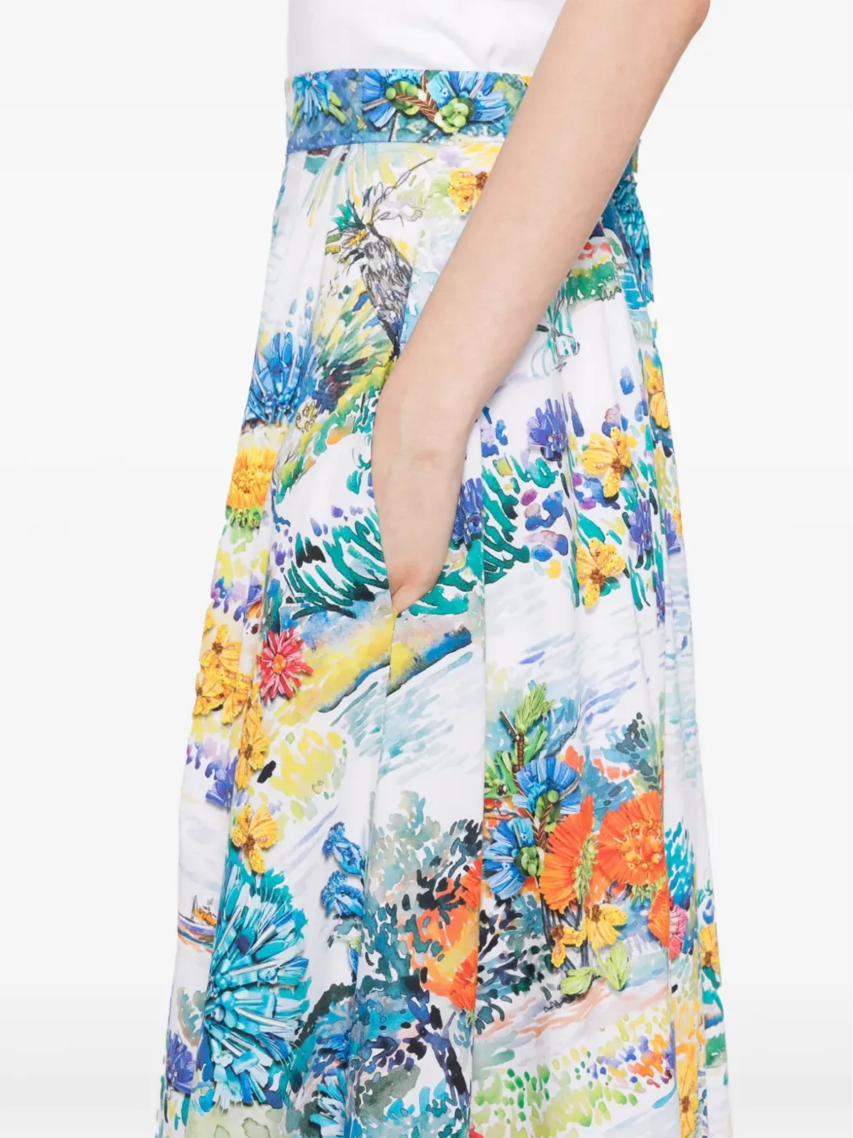 Mary Katrantzou 花柄プリントスカート - 画像5