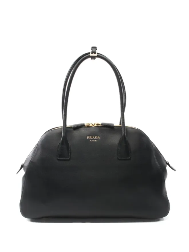 Prada Pre-Owned Prada Pre-Owned ロゴデボスドハンドバッグ（ブラック）の商品画像