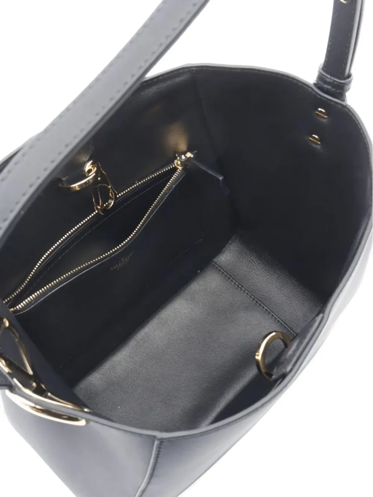 Valentino Garavani ビンテージ Vロゴ レザー ショルダーバッグ - 画像5