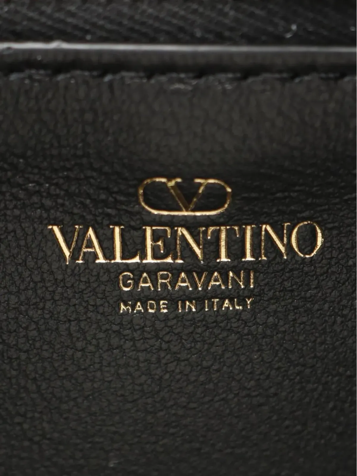 Valentino Garavani ビンテージ Vロゴ レザー ショルダーバッグ - 画像3