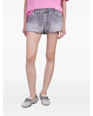 Acne Studios balloon-hemデニムショーツ - Grey - サムネイル1