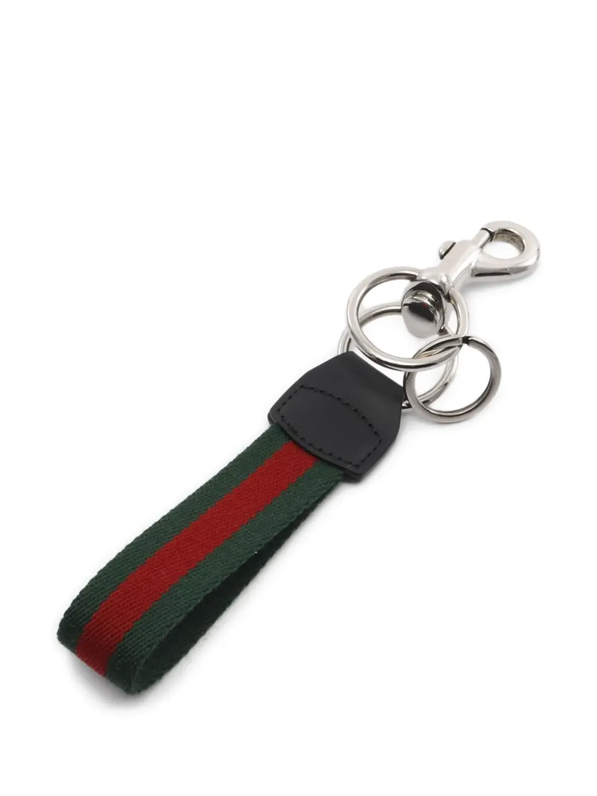 Gucci Pre-Owned ウェブディテール キーリング - 画像2