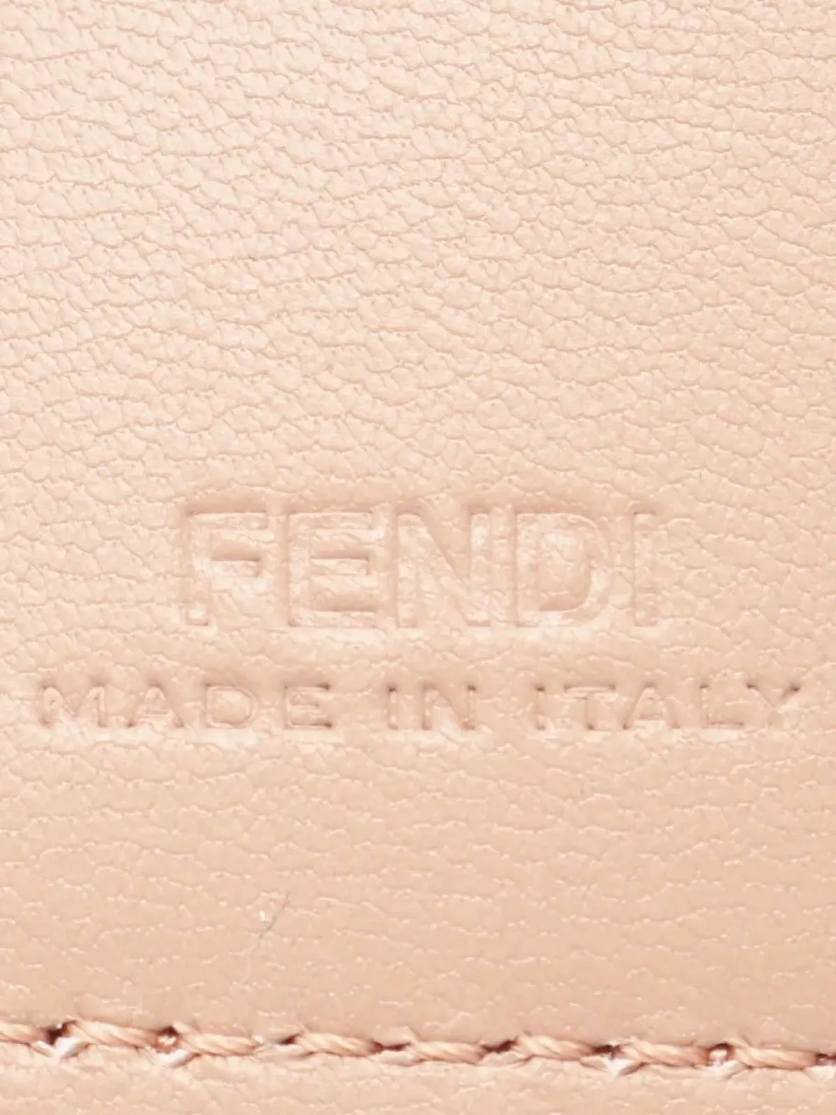 Fendi Pre-Owned バゲット型 キルティング レザー ウォレット（ピンク） - 画像5