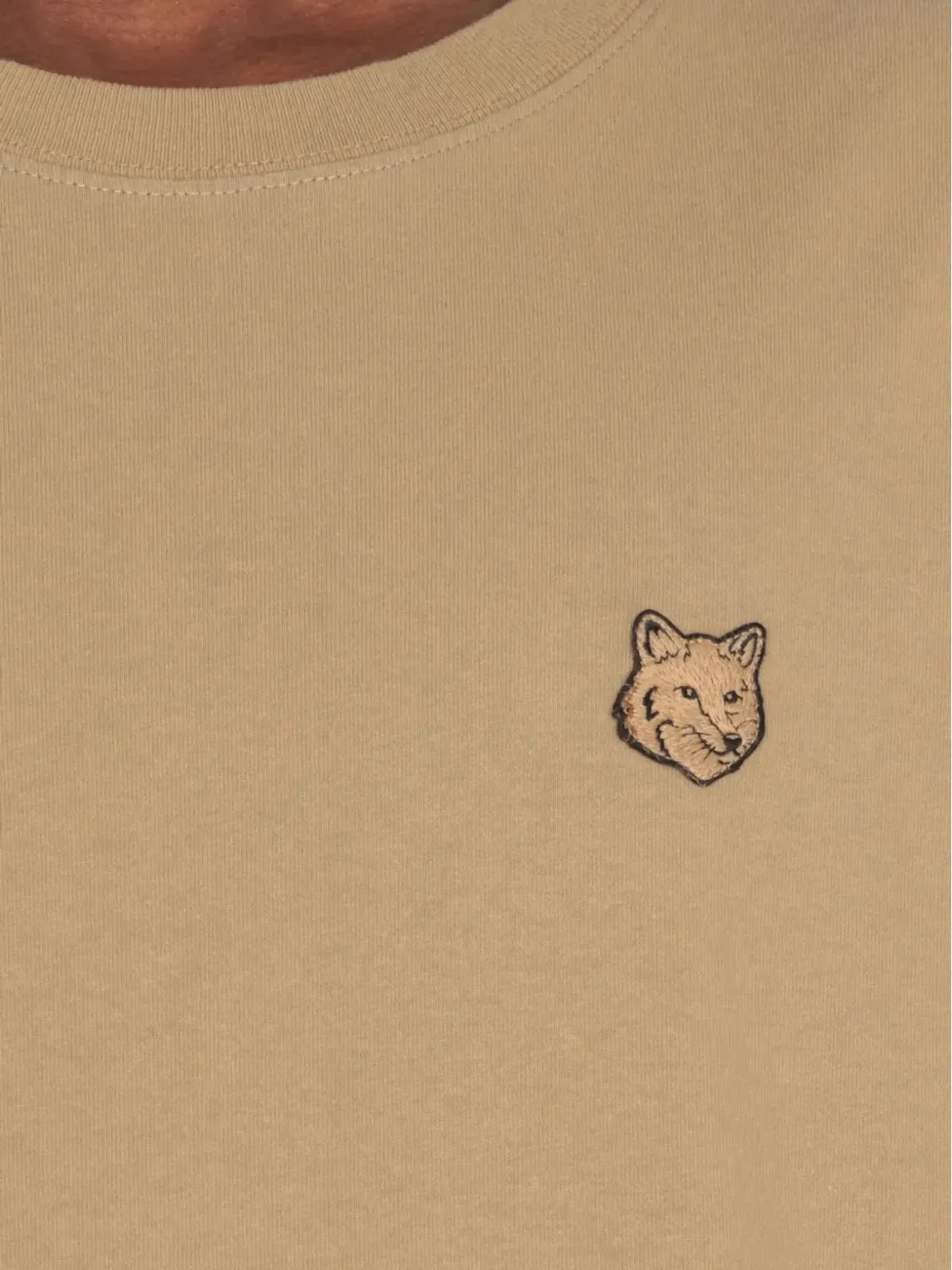 Maison Kitsuné Bold Fox appliqué T-shirt - Neutrals - 画像5