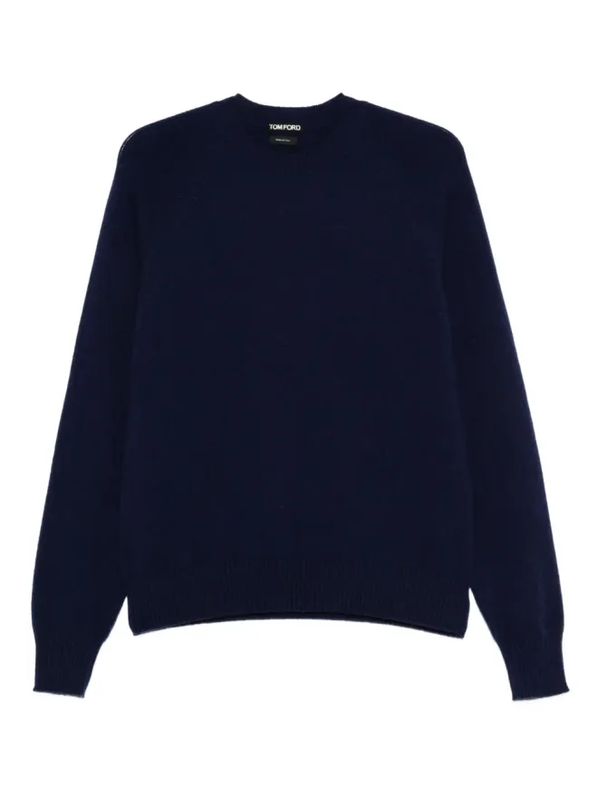 TOM FORD TOM FORD ウールカシミヤセーター ブルーの商品画像