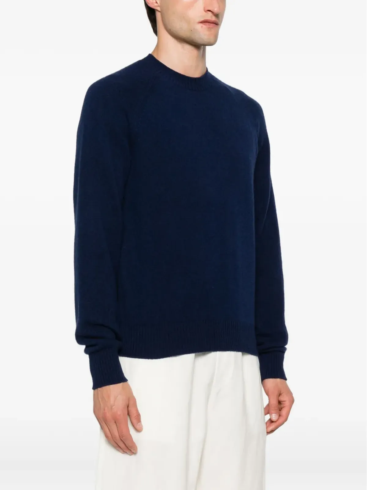 TOM FORD ウールカシミヤセーター ブルー - 画像3