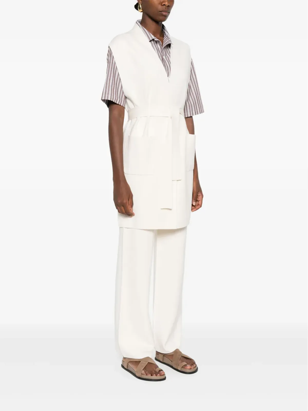 Max Mara ベルト付きジレ - 画像3