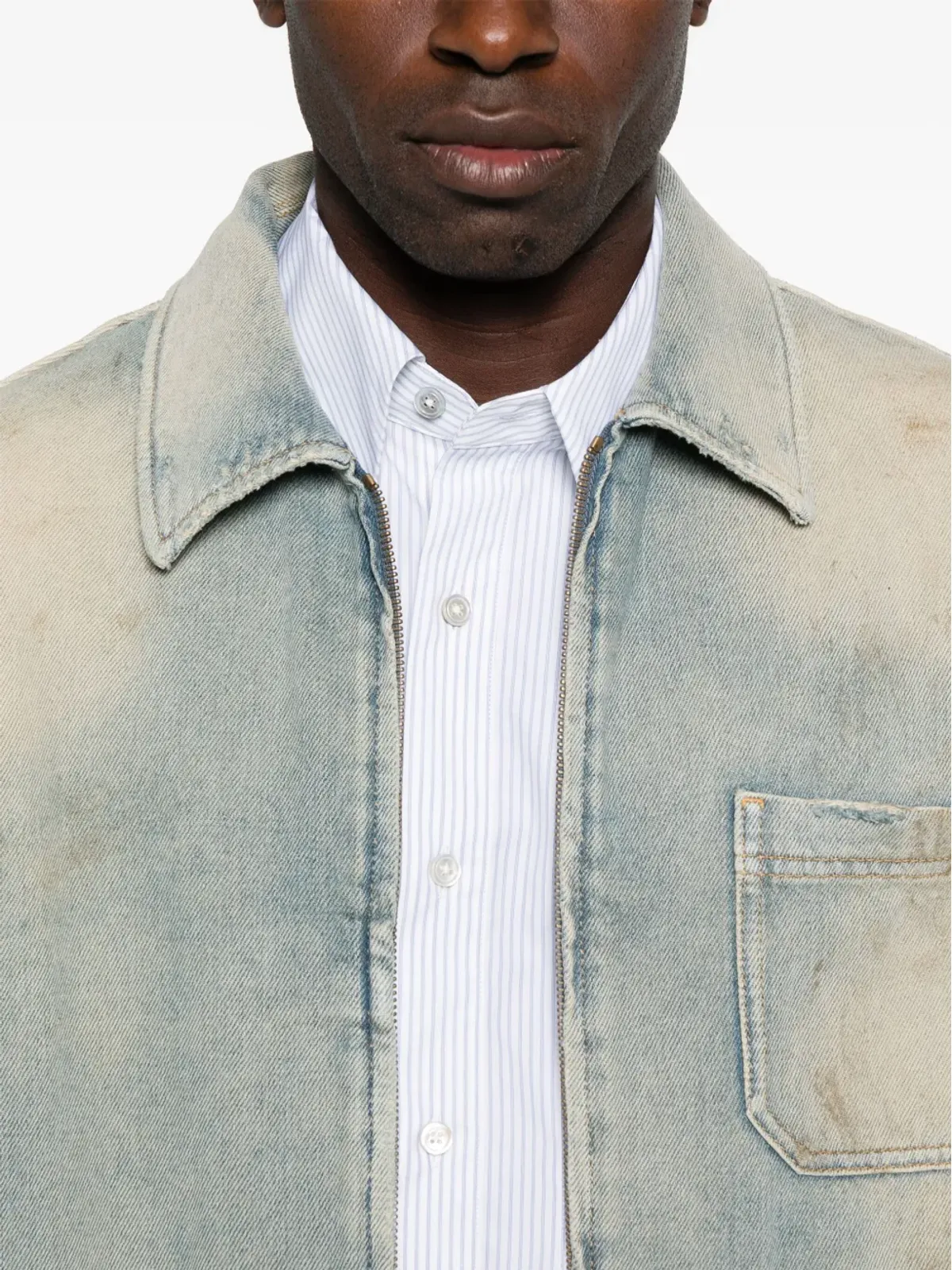 Golden Goose ジップアップデニムジャケット - 画像5