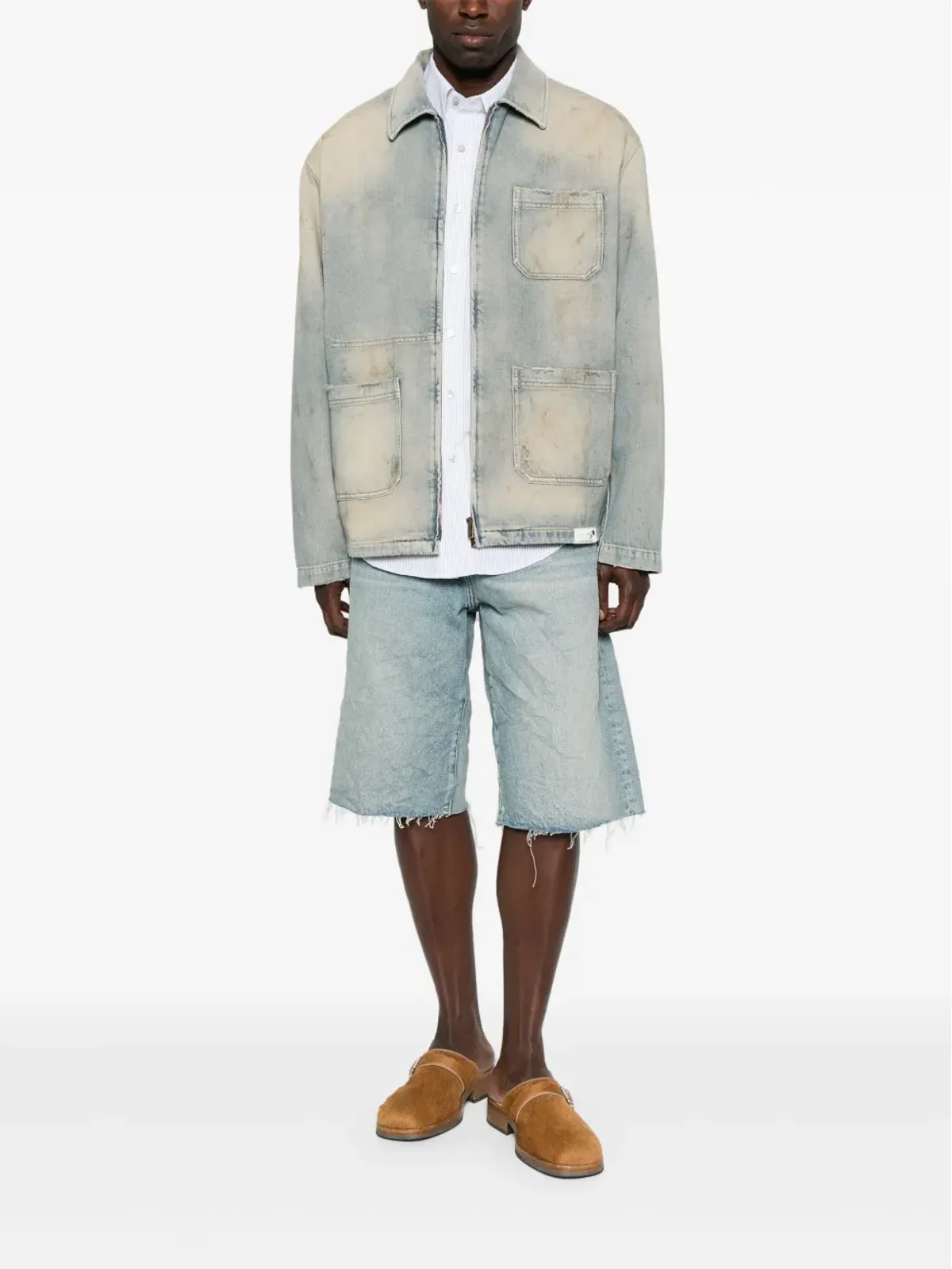 Golden Goose ジップアップデニムジャケット - 画像2