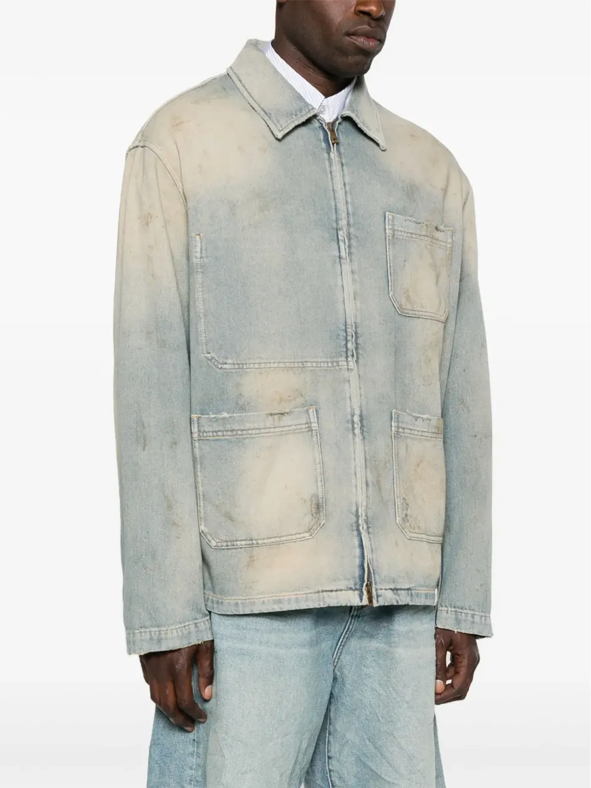 Golden Goose ジップアップデニムジャケット - 画像3